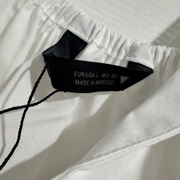 Zara White Sleeveless Bow Blouse - Picture 6 of 6